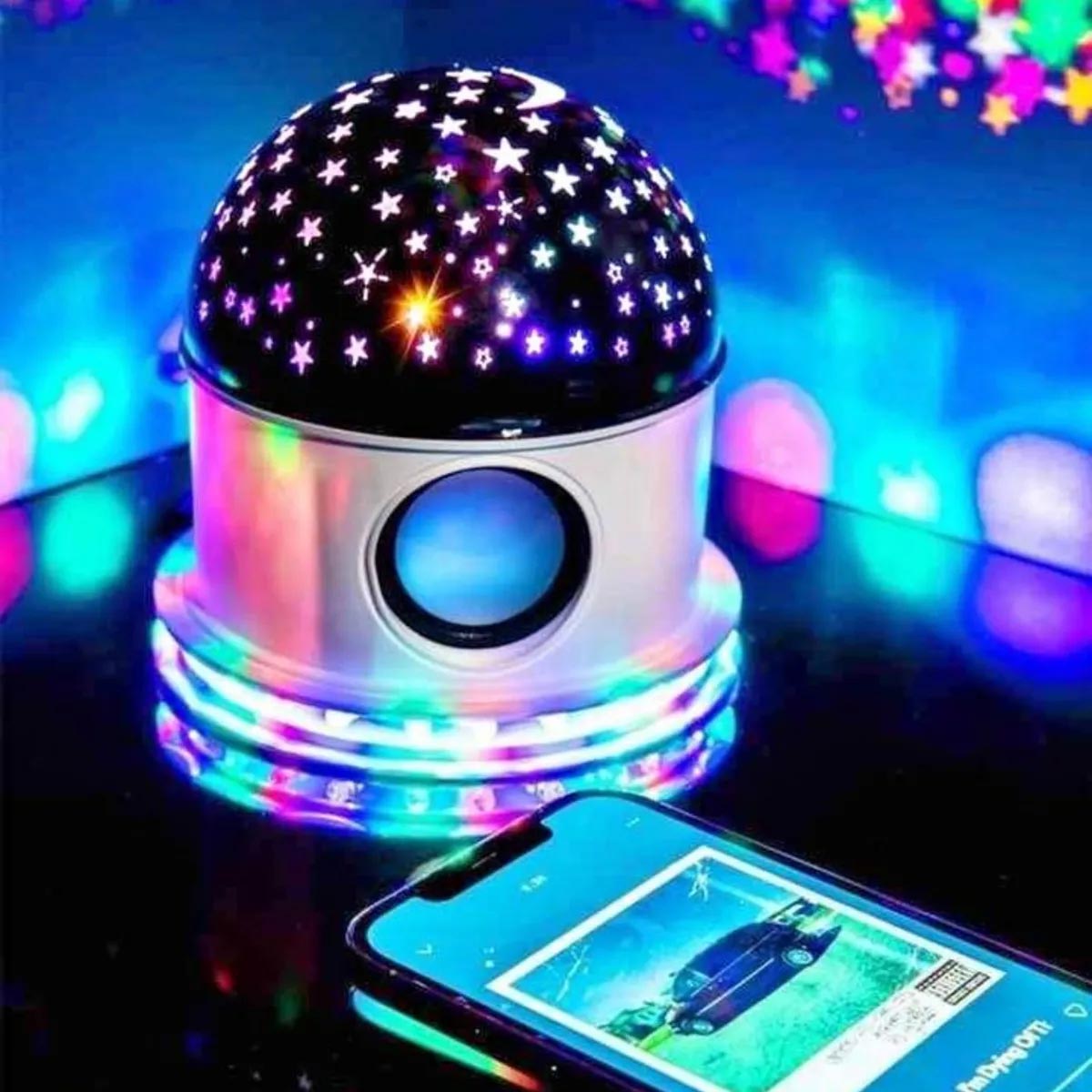 Miniatura 7 de Proyector Lampara Estrellas Parlante